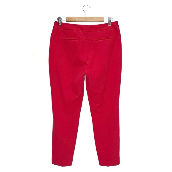 Adrienne Vittadini Millennium Kate Fit Ankle Length Red Pants Size 6 New NWT - Picture 2 of 6